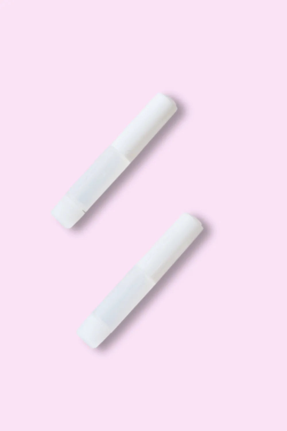 SO PINK Beauty press-on nails, two off-white long nail tips