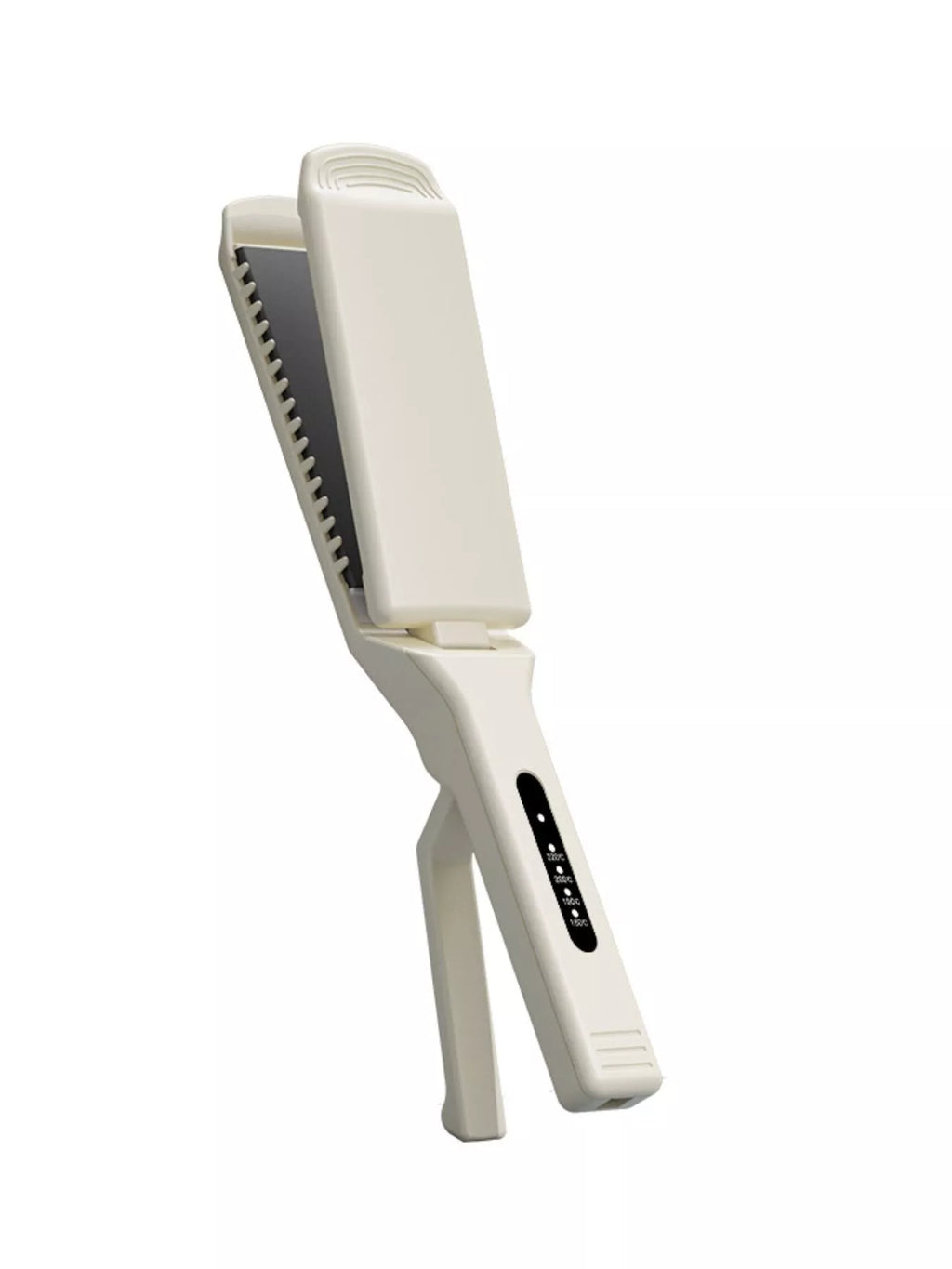 Ivory adjustable temperature hair straightener with digital control panel