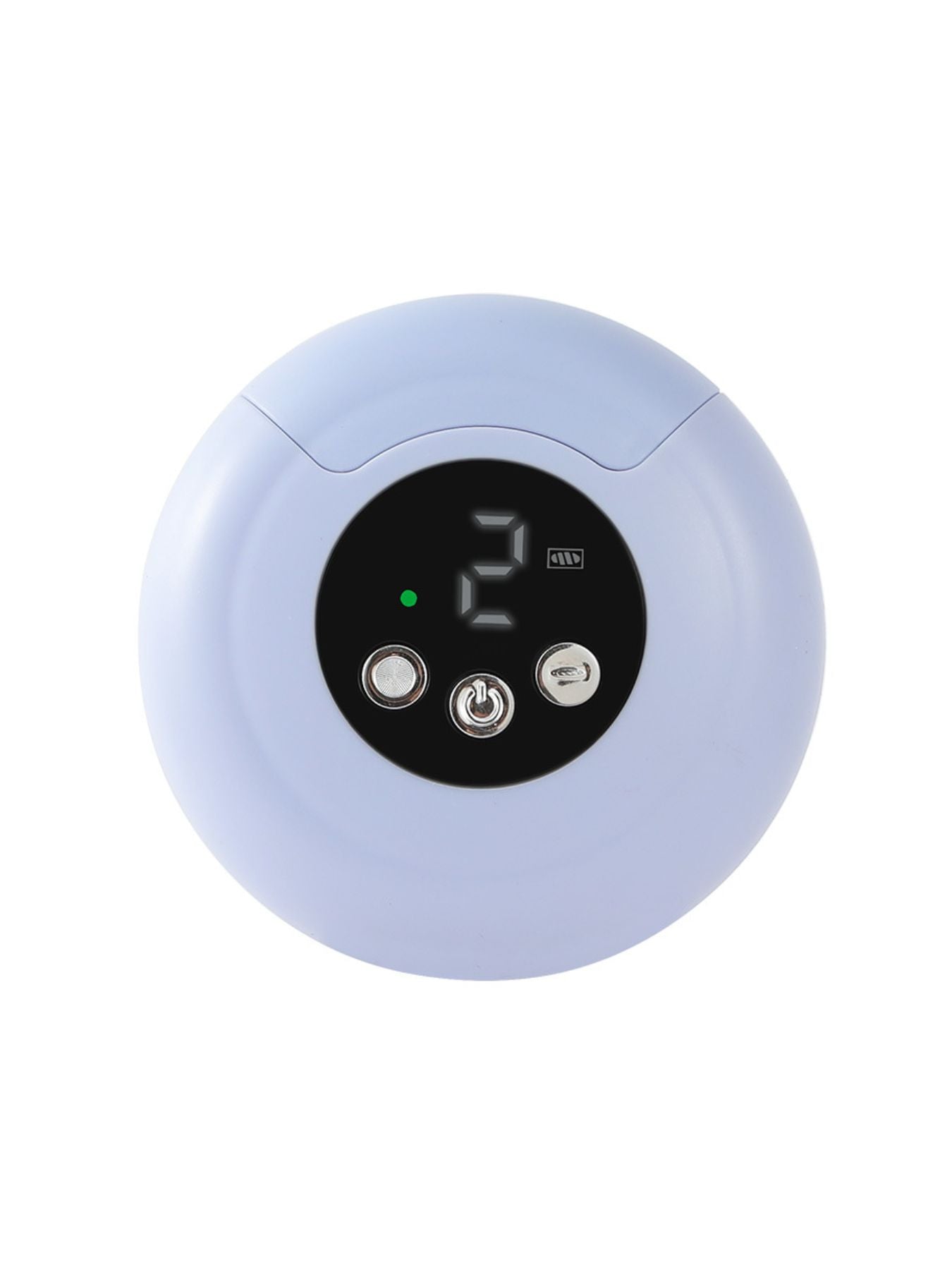 Portable electric nail buffer polisher, Blue Purple; LED display and control buttons