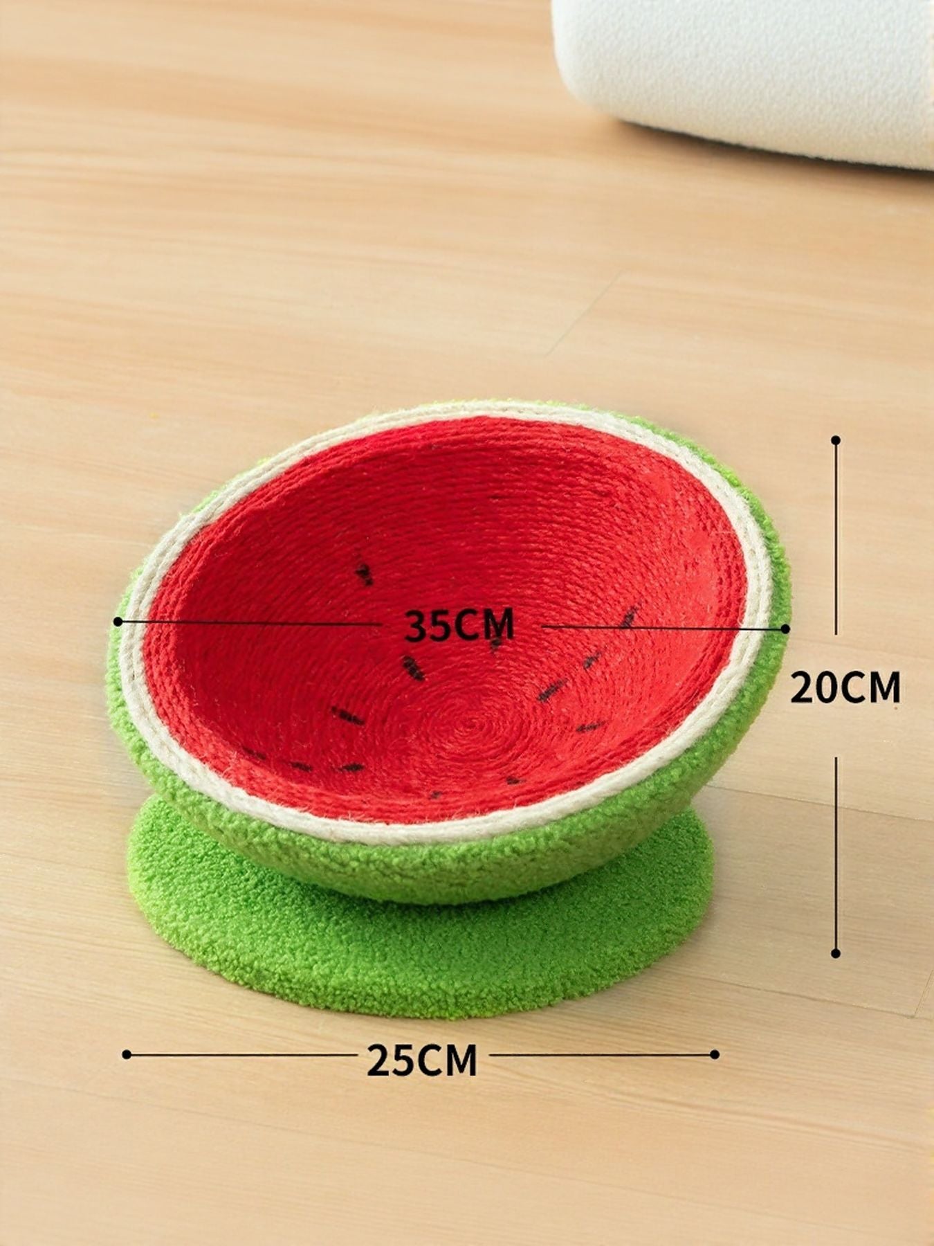 Watermelon cat scratching post nest size: 20cm tall, 25cm wide, 35cm long
