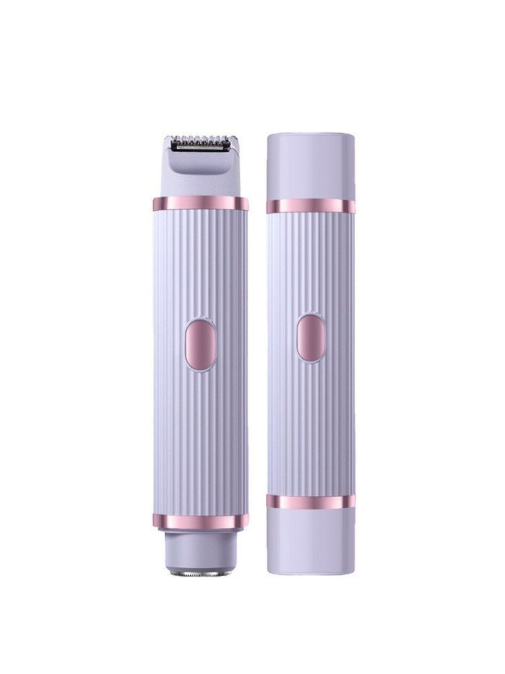 Portable hair removal epilator in Lavender, with detachable trimming head