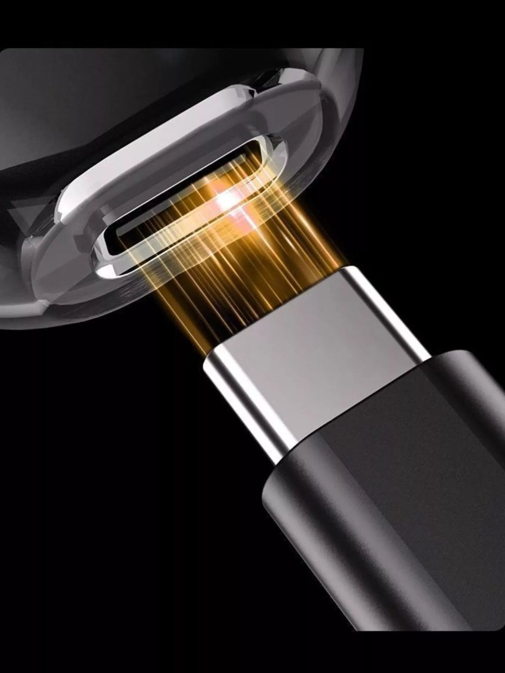 Rechargeable LED nose hair trimmer head with glowing cutting light