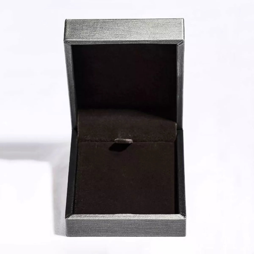 Sterling silver necklace gift box with hinged lid