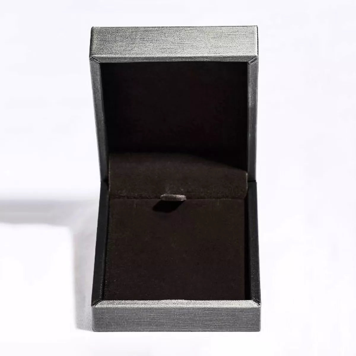 Sterling silver necklace gift box with hinged lid