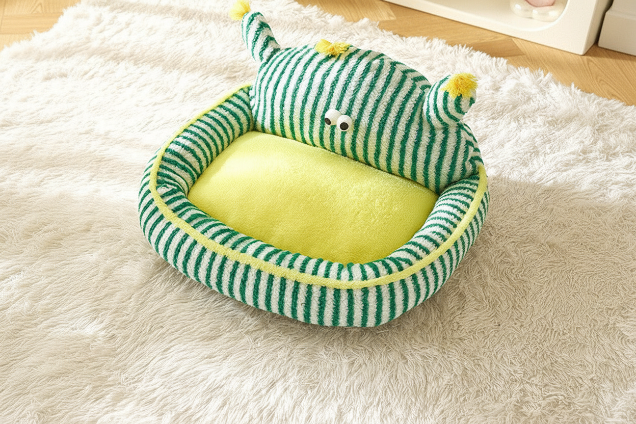 Alpaca-Shaped Pet Bed