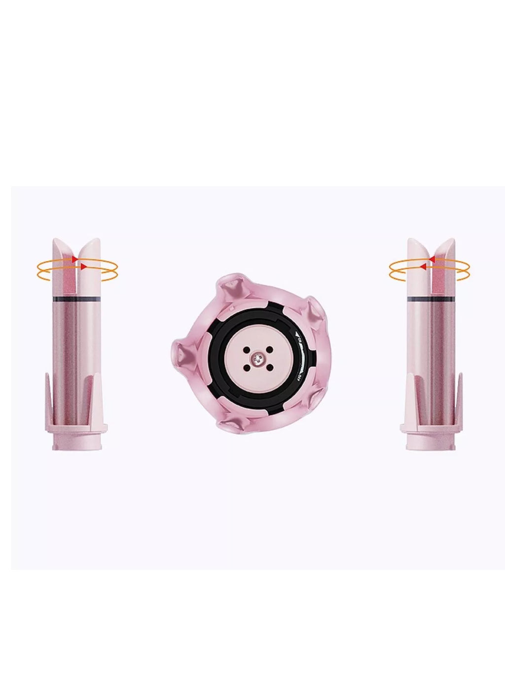 Automatischer Lockenstab Dusty Pink, keramisches Drehheizelement